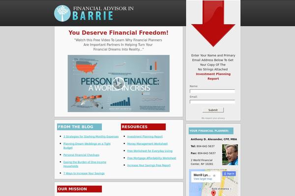 financialadvisorbarrie.ca site used Optintheme