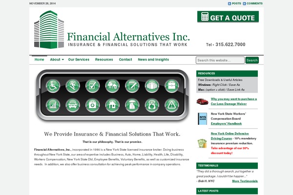 Finance-child theme site design template sample