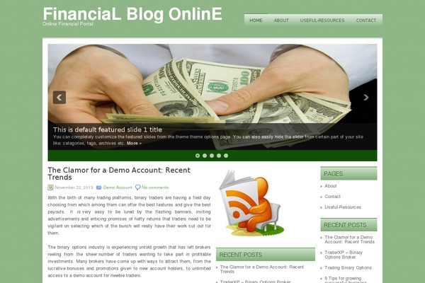 financialblogonline.com site used Financialsuccess