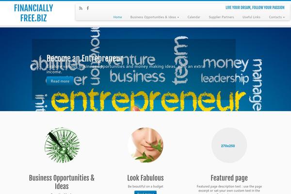 Customizr-child theme site design template sample