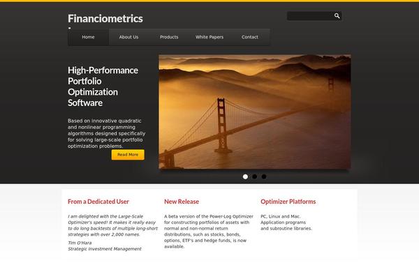 financiometrics.com site used Theme1402