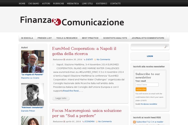 finanzaecomunicazione.it site used Blueprint