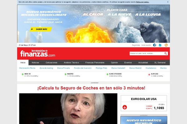 finanzas.com site used Finanzas-ged