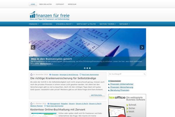 Financetime theme site design template sample
