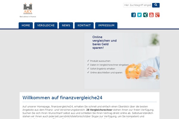 finanzvergleiche24.eu site used Brokertheme