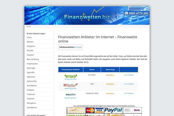 finanzwetten.biz site used Yoo_master2_wp1