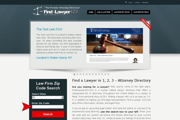 findalawyer123.com site used Karma-responsive