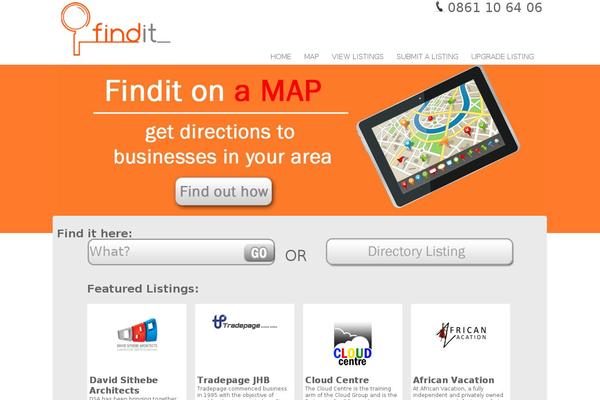 findit.co.za site used Findit