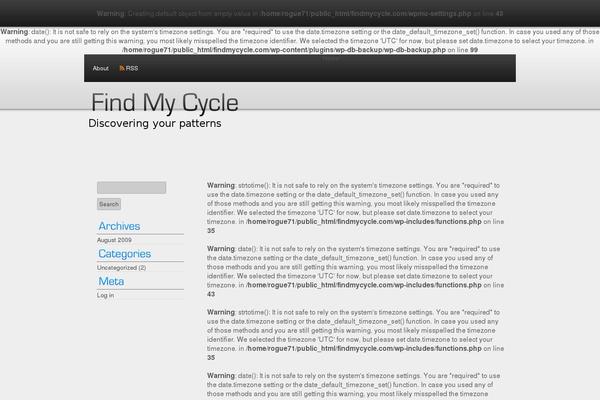 findmycycle.com site used Default