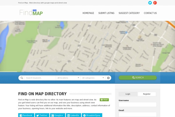 findonmap.net site used Directory