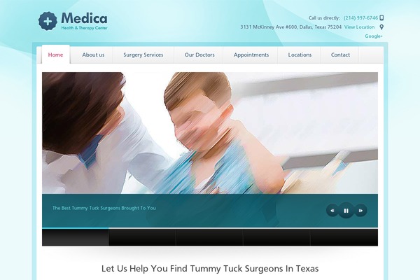 Medica Parent theme site design template sample