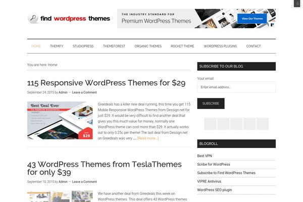 WordPress website example screenshot