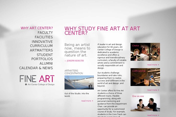 fineartartcenter.com site used Artcenter