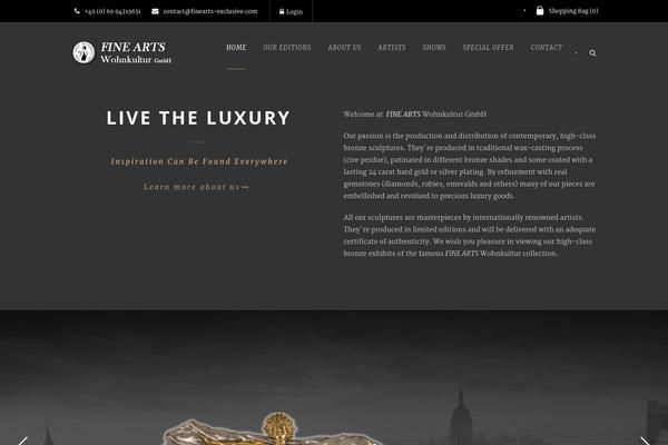 finearts-exclusive.com site used Theluxury-v1-00
