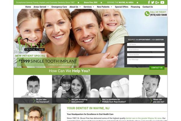 Dentalclinic theme site design template sample