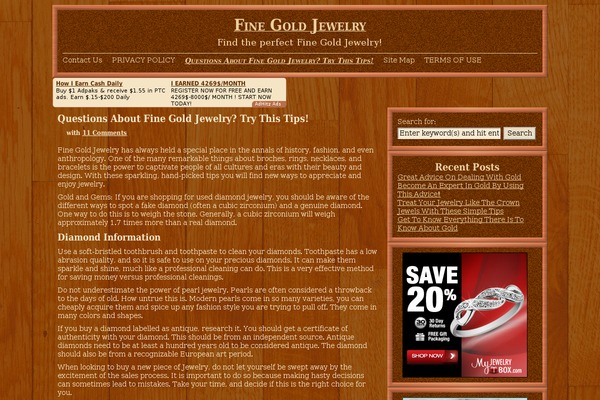 WordPress website example screenshot