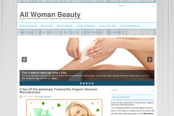 Woman theme site design template sample