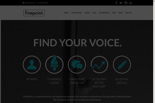 Total theme site design template sample