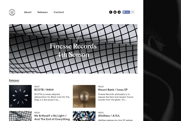 Finesse theme site design template sample