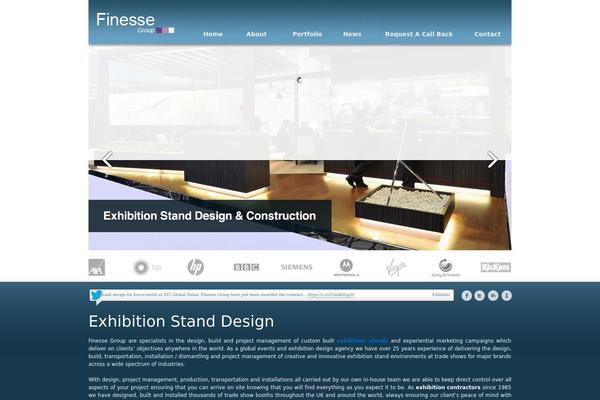 Finesse theme site design template sample