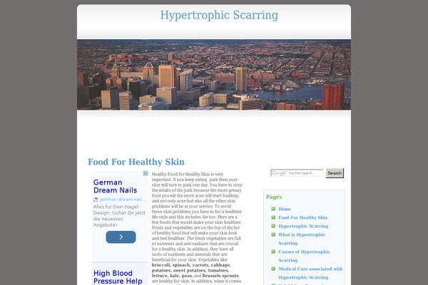 Hidden theme site design template sample