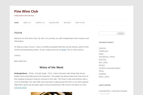 WordPress website example screenshot