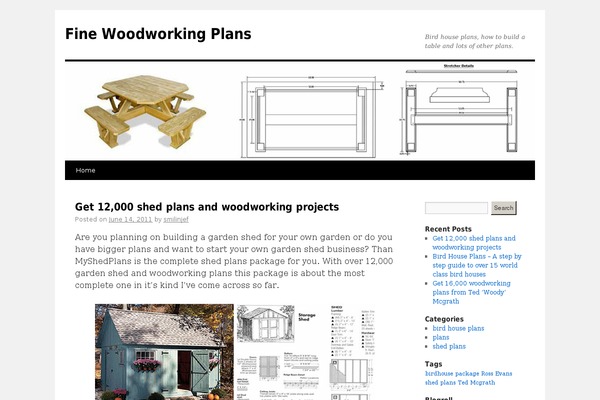 Twenty Ten theme site design template sample