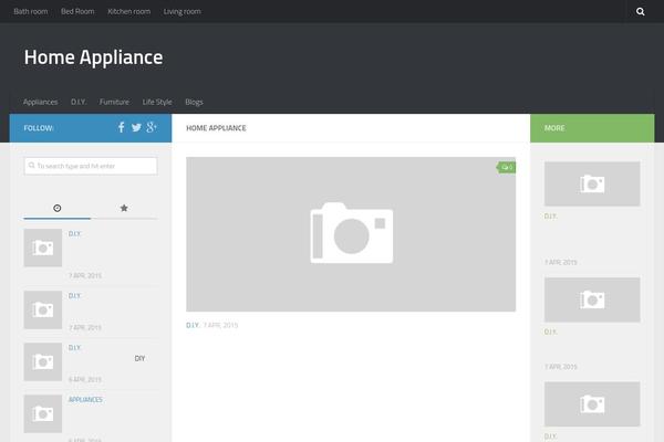 Hueman theme site design template sample
