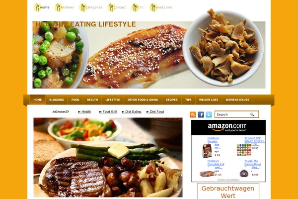 Myrecipe theme site design template sample