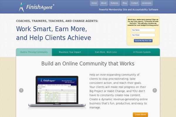 finishagent.com site used Newspaper-up