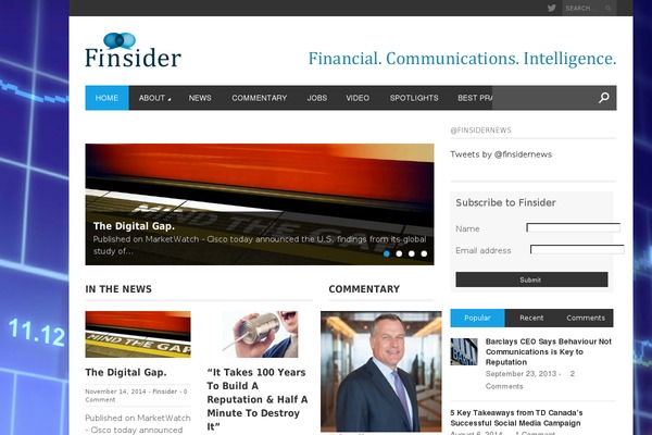 finsider.com site used Magazon2-wp