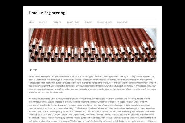 Twenty Twelve theme site design template sample