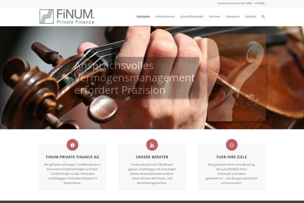 Enfold theme site design template sample