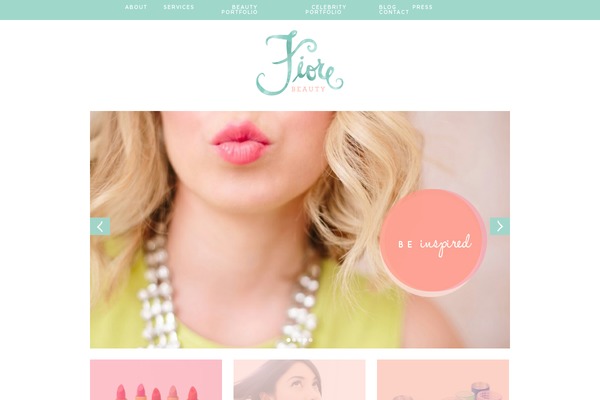 Fiore theme site design template sample