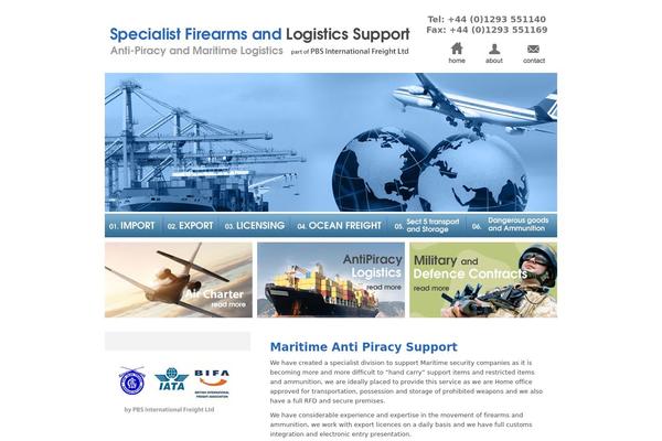 Logistics theme site design template sample