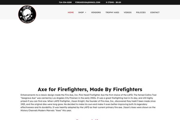 firefighteraxe.com site used Wjbootpress