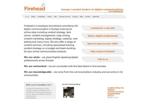 firehead.net site used Fireheadtheme