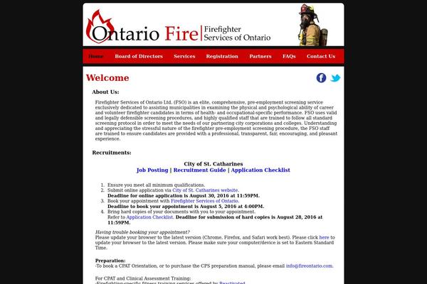 fireontario.com site used Ontariofire