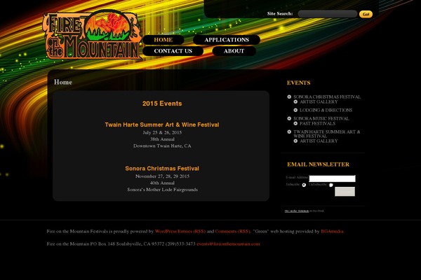 WordPress website example screenshot