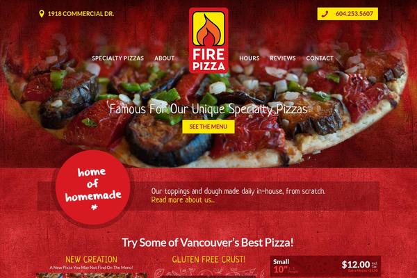 firepizza.ca site used Firepizza