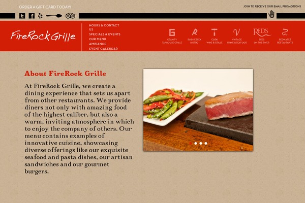 firerockgrille.com site used Redwater