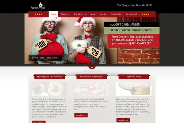 The Restaurant theme site design template sample