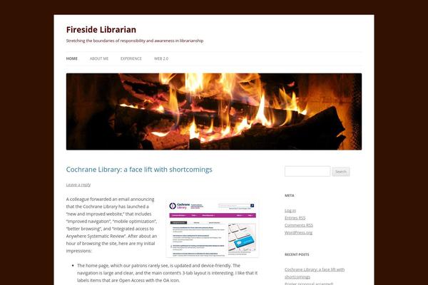 Twenty Twelve theme site design template sample