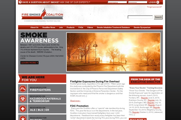 firesmoke.org site used Cptc
