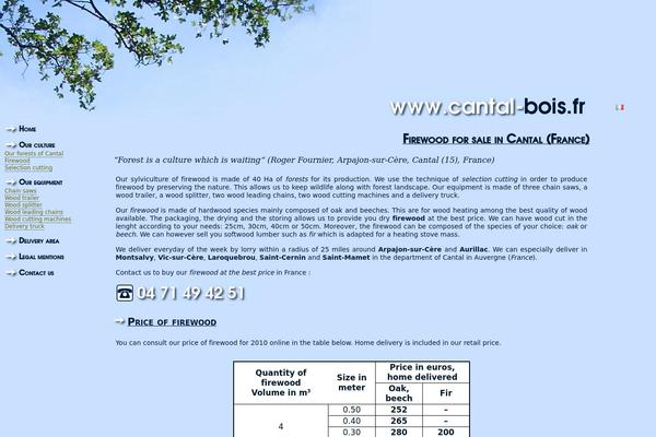 firewood-france.com site used Cantal-bois