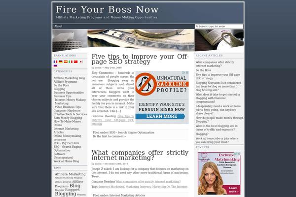 fireyourbossnow.com site used Ad-clerum-adsense-seo-03