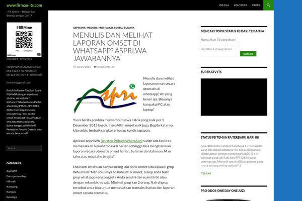 Twenty Fourteen theme site design template sample