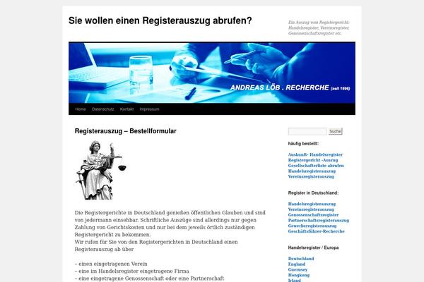 WordPress website example screenshot