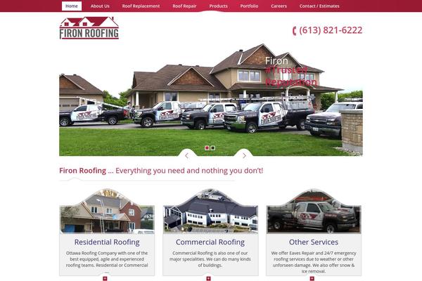 fironroofing.ca site used Fironroofing