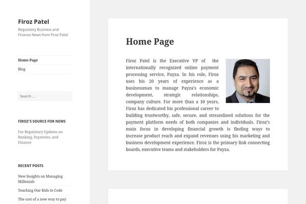 Twenty Fifteen theme site design template sample
